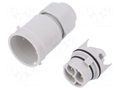 Connector: AC supply; screw terminal; male; 16A; 250V; ways: 3; 2+PE AAG STUCCHI 3701/V