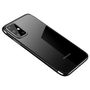 Clear Color Case Gel TPU Electroplating frame Cover for Samsung Galaxy A72 4G black, Hurtel 9111201939172