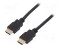Cable; HDMI plug,both sides; PVC; HDCP 2.2,HDMI 2.1; 3m; black GOOBAY HDMI.HE260.030