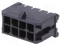 Connector: wire-board; socket; male; PIN: 8; Micro-Fit 3.0; THT; 3mm MOLEX MX-43045-0814