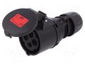 Connector: AC supply 3-phase; plug; female; 16A; 400VAC; Midnight PCE 214-6X