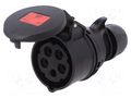 Connector: AC supply 3-phase; plug; female; 16A; 400VAC; Midnight PCE 215-6X