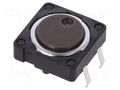 Microswitch TACT; SPST; Pos: 2; 0.05A/12VDC; THT; 2.6N; 12x12x3.5mm ALPS SKHCBHA010