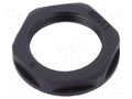 Nut; M25; polyamide; UL94V-2; black; Thread: metric; Pitch: 1.5 TECHNO 6000212CC