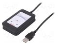 RFID reader; 4.3÷5.5V; USB; antenna; Range: 100mm; 88x56x18.5mm ELATEC T4BT-FB2BEL7