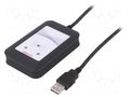 RFID reader; 4.3÷5.5V; USB; antenna; Range: 100mm; 88x56x18.5mm ELATEC T4DT-FB2BEL