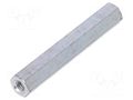 Screwed spacer sleeve; 45mm; Int.thread: M4; hexagonal; steel DREMEC TFF-M4X45/DR126
