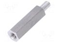 Screwed spacer sleeve; 18mm; Int.thread: M3; Ext.thread: M3 DREMEC TFM-M3X18/DR234