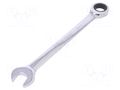 Wrench; combination spanner,with ratchet; 22mm YATO YT-0201