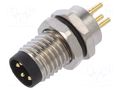 Connector: M8; male; PIN: 4; 3A; 30V; IP65,IP67; straight; socket DEGSON ELECTRONICS SM8-D52C-A4K-0