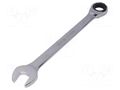 Wrench; combination spanner,with ratchet; 27mm YATO YT-0204