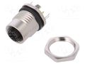 Connector: M12; socket; PIN: 4; female; STX; IP67; THT; gold-plated TELEGÄRTNER J80020A0221