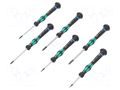 Kit: screwdrivers; precision; hex key,spherical; Kraftform Micro WERA WERA.05118156001