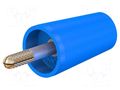 Connector: 4mm banana; adapter; 32A; blue; 42mm; gold-plated STÄUBLI A-SLK4-23
