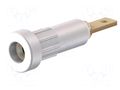 Connector: 2mm banana; socket; 10A; Overall len: 23mm; white; 60VDC STÄUBLI EB2-29