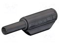 Connector: 2mm banana; plug; 10A; 600V; black; gold-plated; 36mm STÄUBLI SL205-K-21