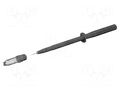 Test probe; 1A; black; Socket size: 4mm; Overall len: 128mm STÄUBLI SPP4-S/F-21