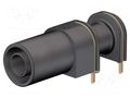 Connector: 4mm banana; socket; 24A; 33mm; black; gold-plated; brass STÄUBLI XELW-4-21