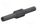 Connector: 4mm banana; adapter,socket; 32A; 1kV; 62.5mm; black STÄUBLI XHK-21