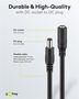 DC maitinimo kabelio ilgiklis 3m 5.5x2.1mm juodas 2x0.5 mm² max 24VDC 120W 71399 4040849713996