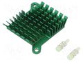 Heatsink: extruded; grilled; BGA; green; L: 40mm; W: 38mm; H: 10mm Advanced Thermal Solutions ATS-1038-C1-R0