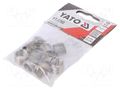 Threaded insert; stainless steel; M12; Pitch: 1.75; 10pcs. YATO YT-1768