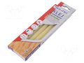 Hot melt glue; Ø: 11mm; yellow; L: 200mm; Bonding: 3÷5s; 5pcs. MEGATEC MEG-BN1724-220-DR