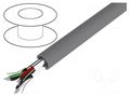 Wire; Alpha Essential C&C; 3x2x22AWG; PVC; dark grey; 300V; 30.5m ALPHA WIRE 6010C-SL005