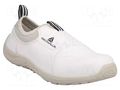 Shoes; Size: 37; white; microfiber; slip,impact; with metal toecap DELTA PLUS DEL-MIAMIS2BC37