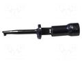 Clip-on probe; hook type; 3A; black; Contacts: beryllium copper MUELLER ELECTRIC BU-00208-0