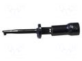 Clip-on probe; hook type; 3A; black; Contacts: beryllium copper MUELLER ELECTRIC BU-00208-0