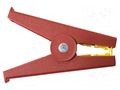 Kelvin crocodile clip; 50A; Grip capac: max.32mm; red MUELLER ELECTRIC BU-108K-2