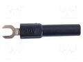 Connector: fork terminals; banana 4mm plug,fork terminal; 60VDC MUELLER ELECTRIC BU-30211-0