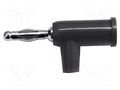 Connector: 4mm banana; plug; 15A; 5kVDC; black; push-in; 10pcs. MUELLER ELECTRIC BU-P1825-0-10