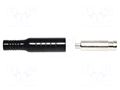Connector: 4mm banana; socket; 5kVDC; 15A; black; nickel plated MUELLER ELECTRIC BU-P5167-0
