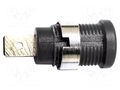 Connector: 4mm banana; 1kV; 36A; black; gold-plated; soldered MUELLER ELECTRIC BU-P72913-0