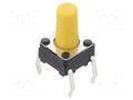 Microswitch TACT; SPST-NO; Pos: 2; 0.05A/24VDC; THT; none; 1.47N OMRON Electronic Components B3F-1072