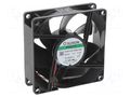 Fan: DC; axial; 12VDC; 80x80x25mm; 96.85m3/h; 43.1dBA; Vapo; 4500rpm SUNON PF80251V2-A99-A