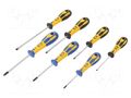 Kit: screwdrivers; Pozidriv®,slot; 7pcs. C.K CK-T49163D