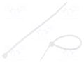 Cable tie; L: 400mm; W: 7.6mm; natural; polyamide; 540N; Ømax: 105mm TIE10 TT7.6X400/N
