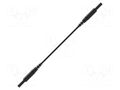Test lead; 10A; banana plug 2mm,both sides; Len: 0.75m; black SCHÜTZINGER MSFKA3010575-SW