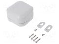 Enclosure: multipurpose; X: 80mm; Y: 80mm; Z: 45mm; polycarbonate HAMMOND HM-1557B2GY
