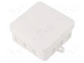 Enclosure: junction box; X: 85mm; Y: 85mm; Z: 40mm; polyetylene; IP55 OBO BETTERMANN OBO-2000180