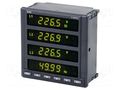 Meter: network parameters; on panel; digital,mounting; LED x4 LUMEL N100-12000M0