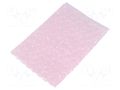 Protection bag; ESD; L: 250mm; W: 175mm; Thk: 55um; polyetylene; pink EUROSTAT GROUP ERS-200216002