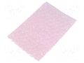 Protection bag; ESD; L: 150mm; W: 100mm; Thk: 55um; polyetylene; pink EUROSTAT GROUP ERS-200216000