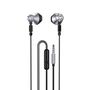 Dudao Metal Wired Earbuds 3.5mm Mini Jack Gray (X2C-Gray), Dudao 6973687241414