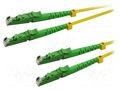 Fiber patch cord; OS2; LSH/APC,both sides; 5m; LSZH; yellow LOGILINK FP0EE05