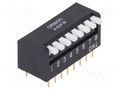 Switch: DIP-SWITCH; Poles number: 8; ON-OFF; 0.025A/24VDC; Pos: 2 OMRON Electronic Components A6FR-8104