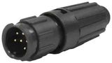 CIRCULAR CONN, PLUG, 6POS, CRIMP W8280-6PG-P-528